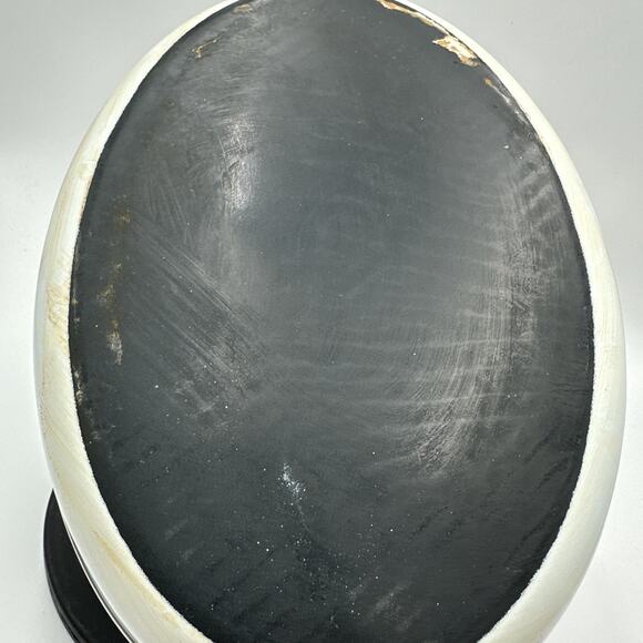 Retro MCM Enamel Ware Oval Open Roasting Pan With Flowers Design - Picture 5 of 11